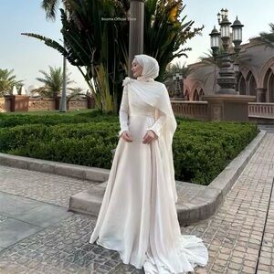 Elegant White One-Shoulder Gown